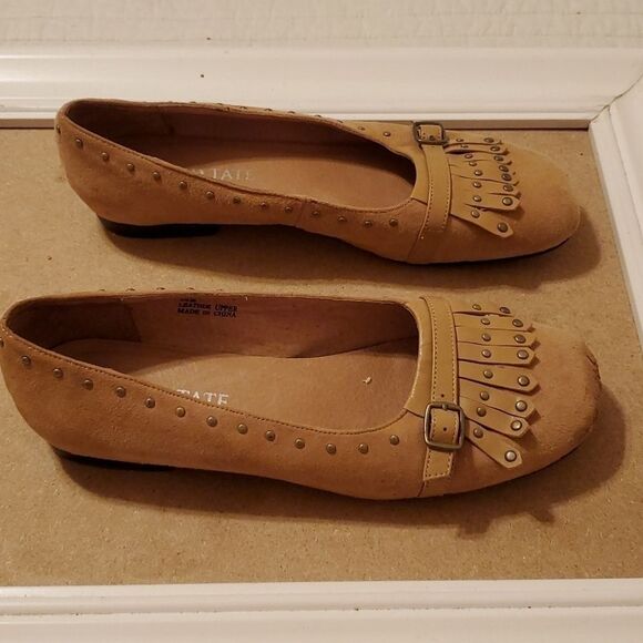 David Tate Jam tan suede flats loafers size 9 - Picture 5 of 7